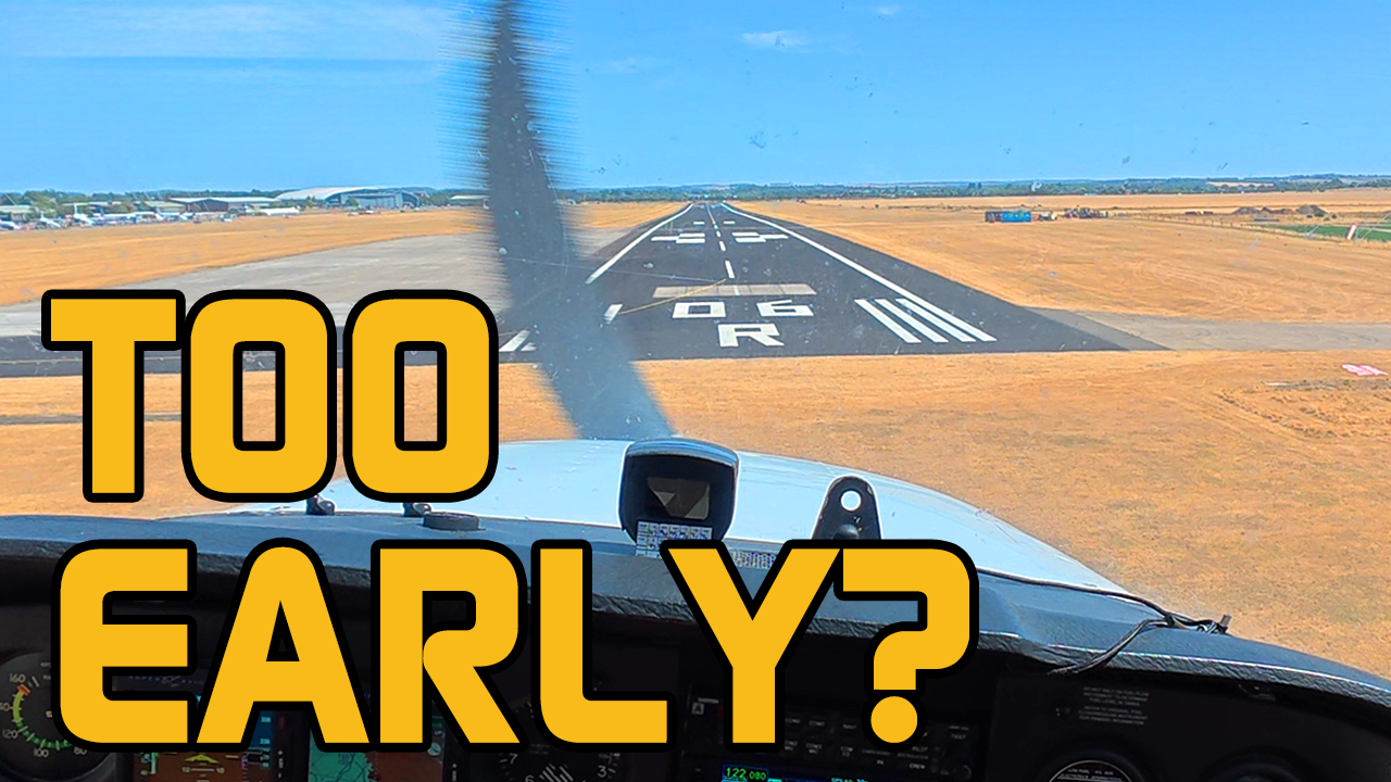 A too early approach into Duxford